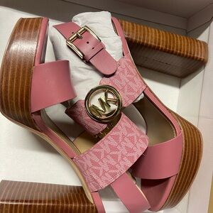 Michael Kors Pink Women's platform Sandals